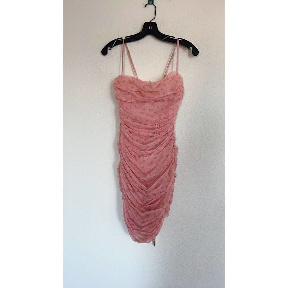 Rare House CB Ella Pink Floral Mini Dress small - Picture 6 of 11